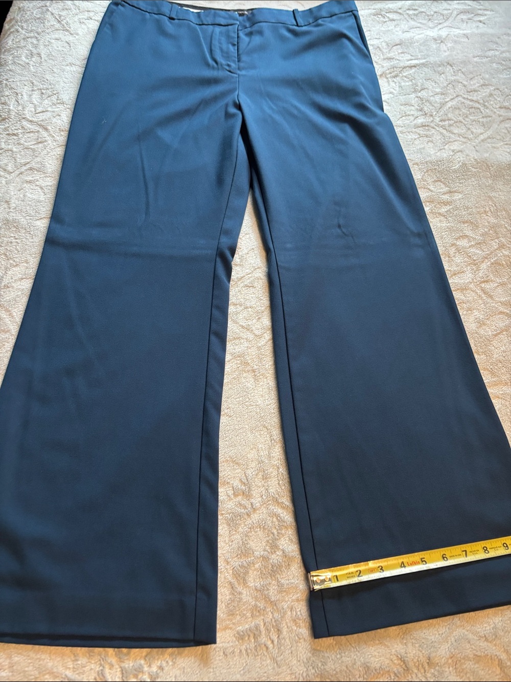 Ann Taylor Navy Wide-Leg Dress Trousers The Jayne